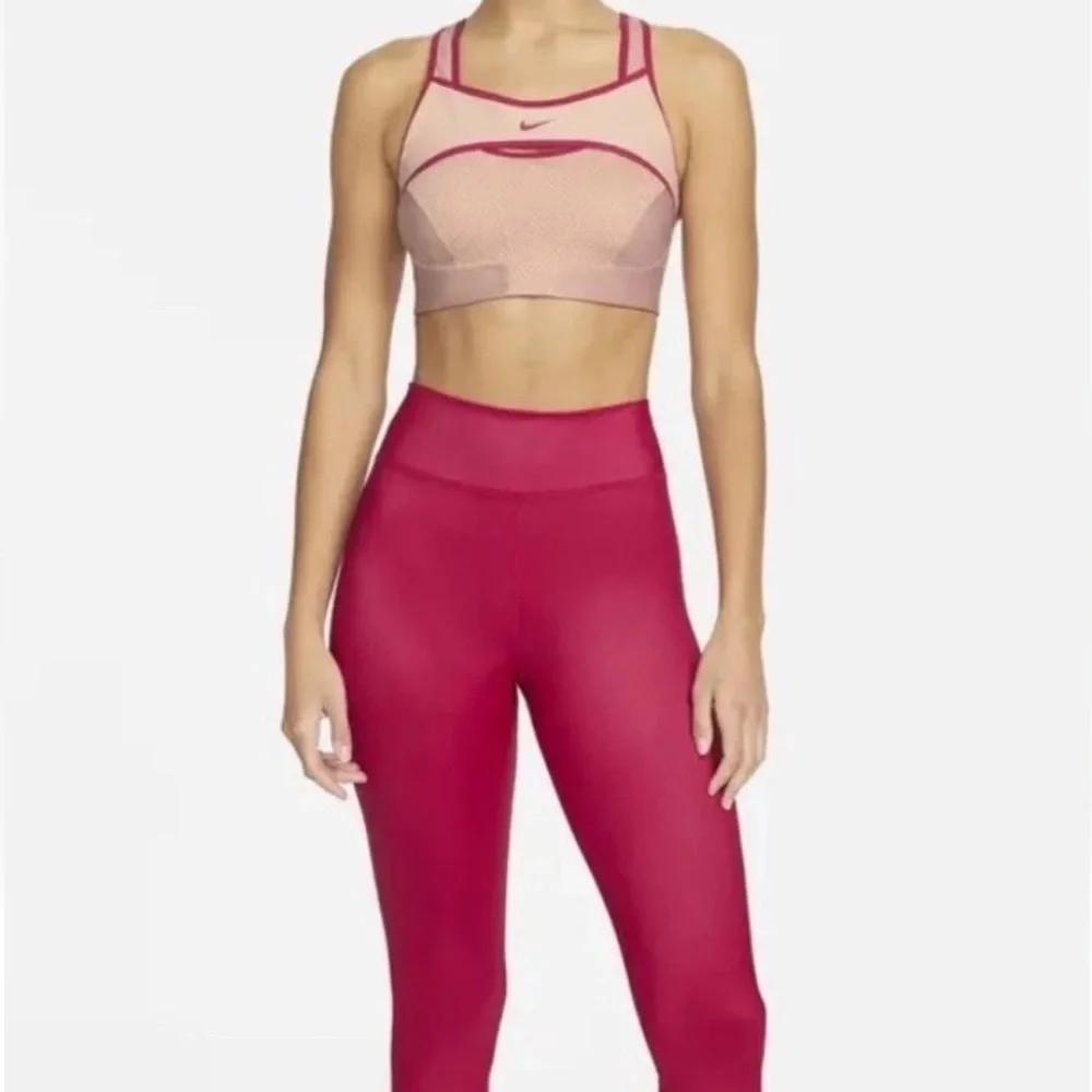 Nike Dri-FIT ADV Alpha High-Support Sports Bra Peach and Red Sports Bra Sz M - Picture 11 of 12